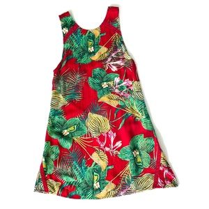 ROXY  Red Tropical Mini Dress